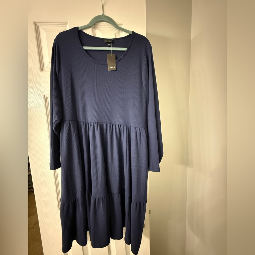 Torrid Navy Blue Women's Dress 3X Plus